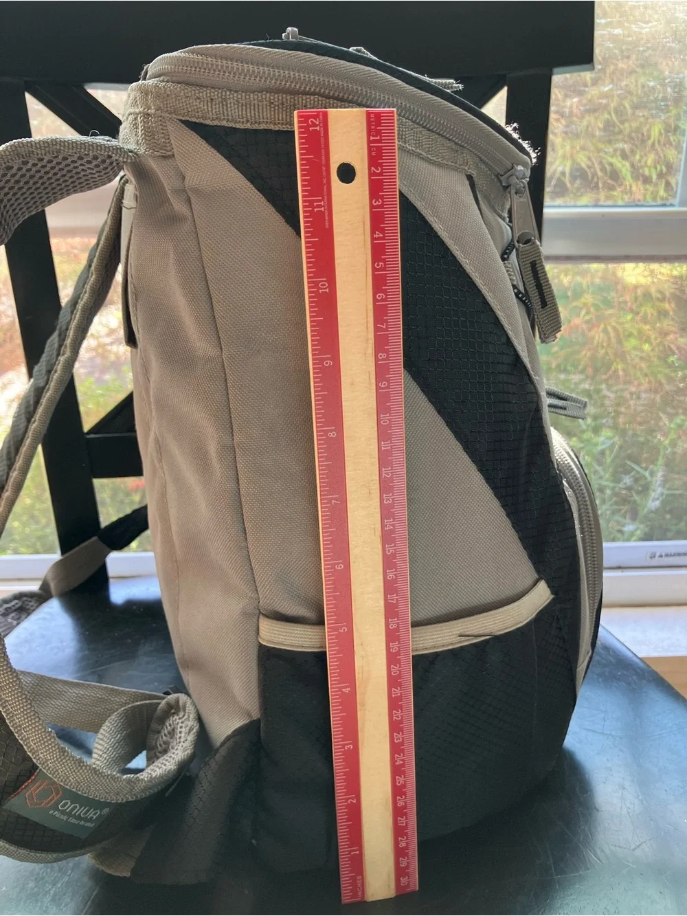 Men's Two-Tone Black and Gray Backpack Cooler